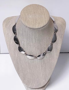 Hans Hansen Sterling Silver Necklace, Denmark, circa 1968