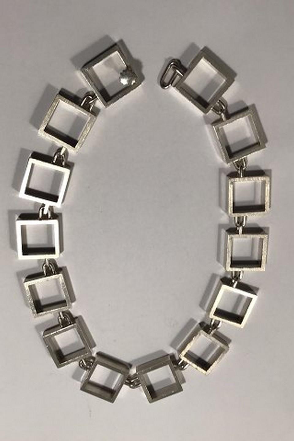 Modern Hans Hansen Sterling Silver Necklace For Sale
