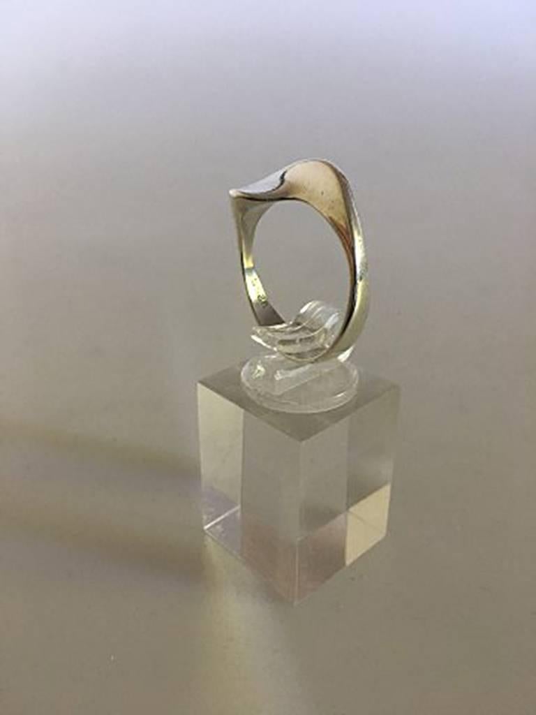 Hans Hansen Sterling Silver Ring. Size 59 / 9 US. Weighs 4.6 g / 0.16 oz.