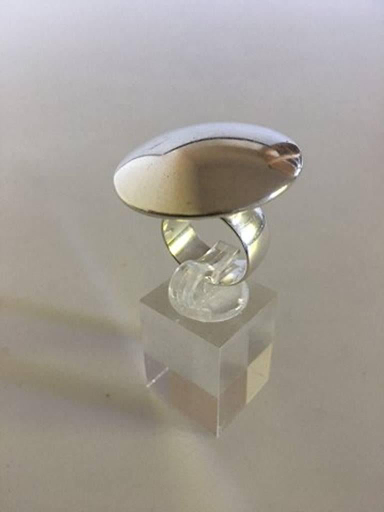 Hans Hansen Sterling Silver Ring. Ring Size 53 / US 6.5.  Weighs 16.6 g / 0.59 oz.
