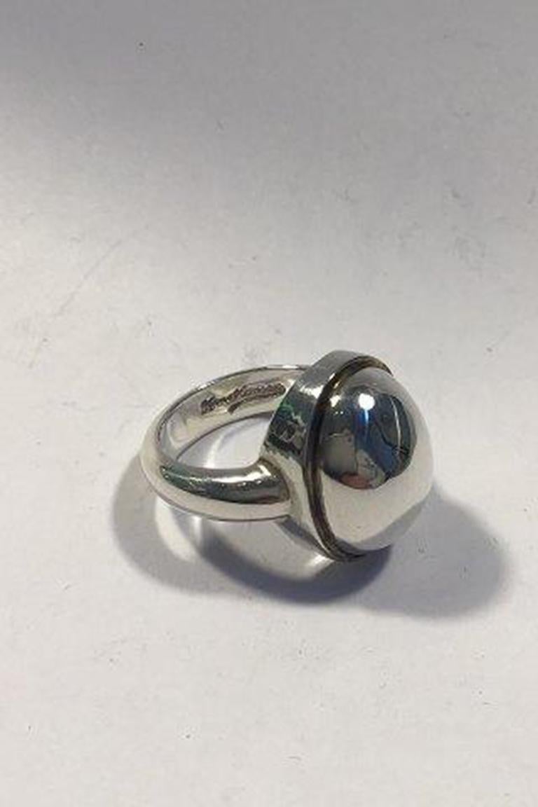 20th Century Hans Hansen Sterling Silver Ring For Sale