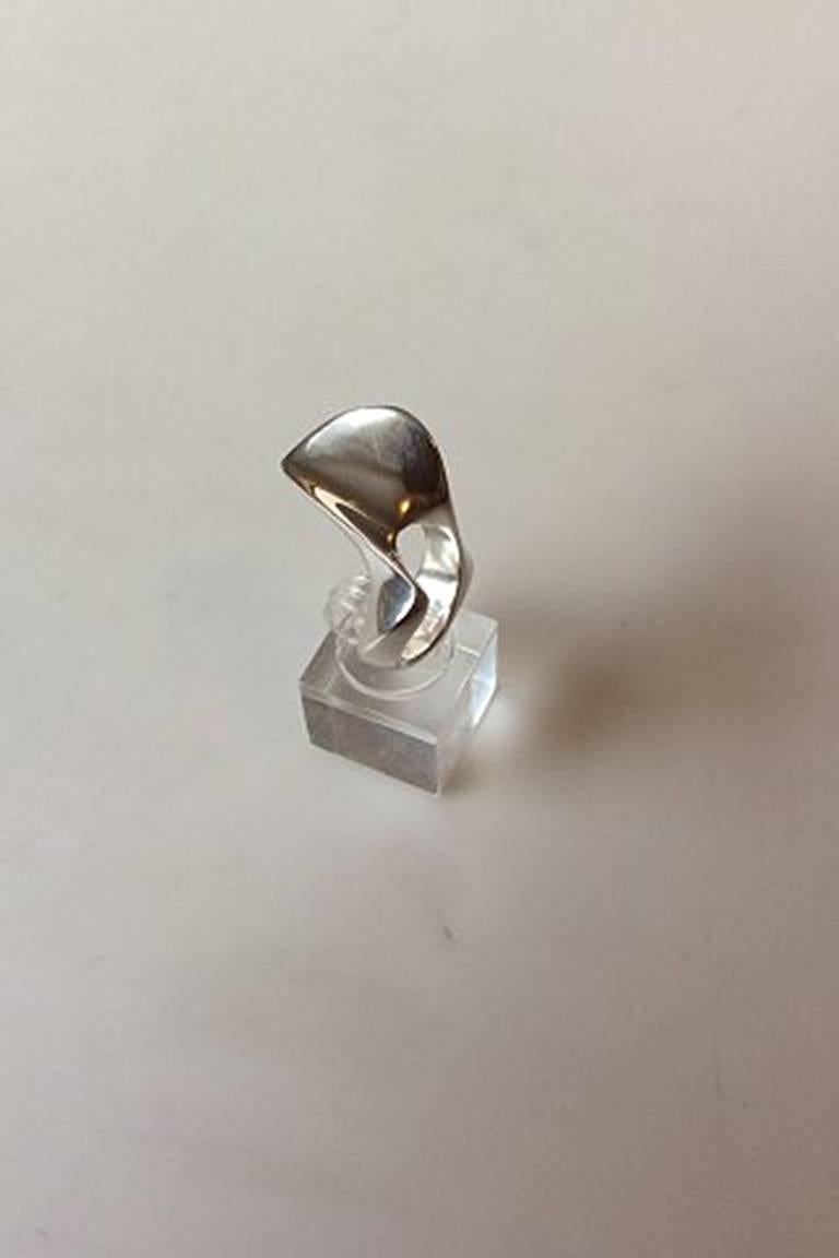 Modern Hans Hansen Sterling Silver Ring For Sale