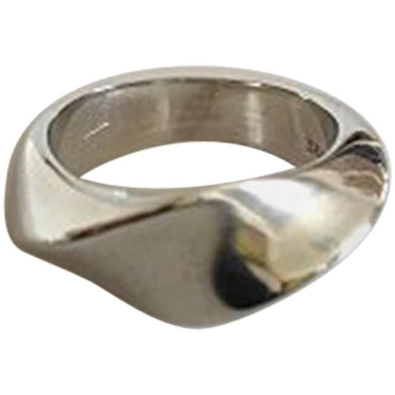 Hans Hansen Sterling Silver Ring For Sale at 1stDibs | hans hansen ring