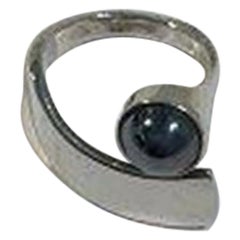 Anello Hans Hansen in argento sterling con ematite