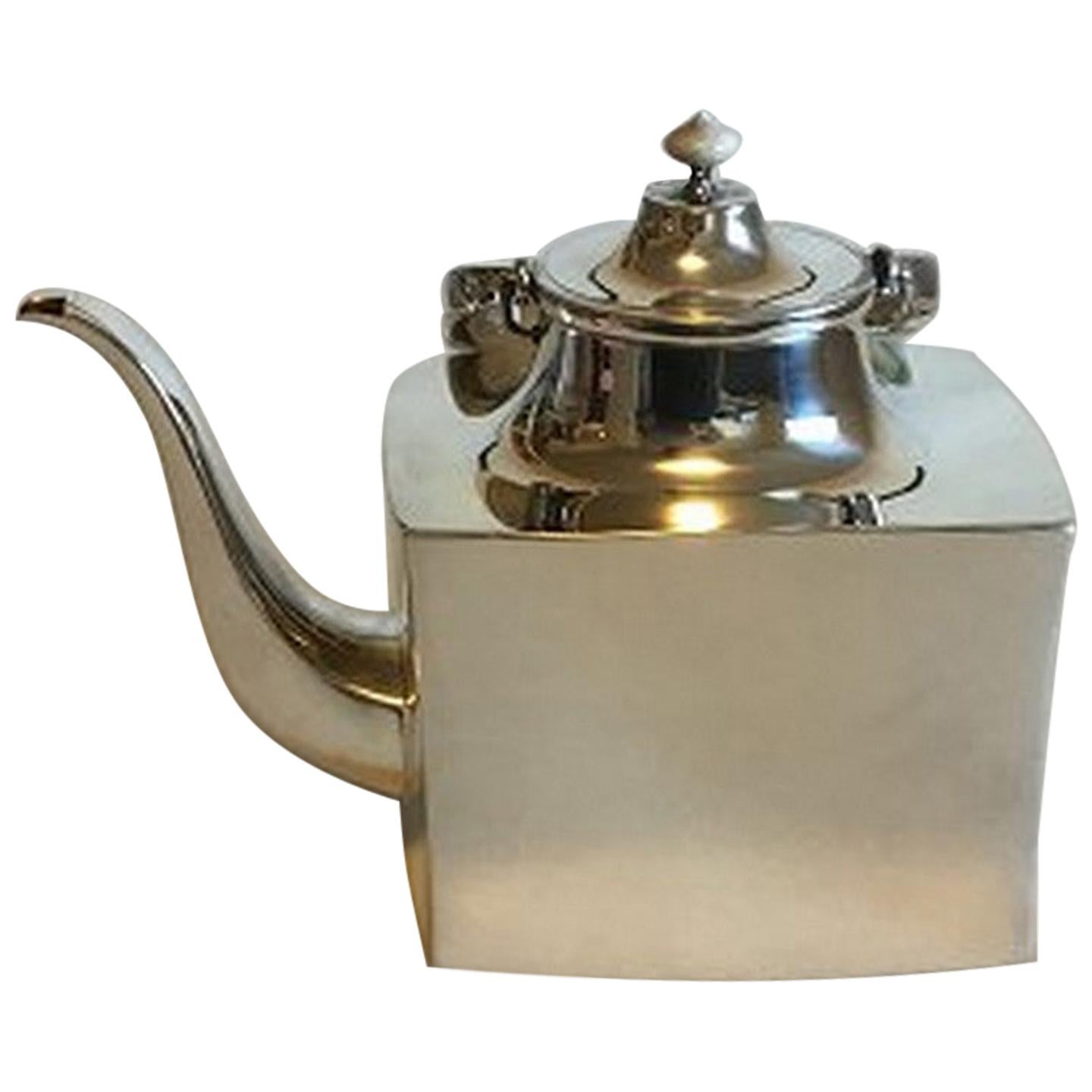 Hans Hansen Sterling Silver Tea Pot No 454, from 1972