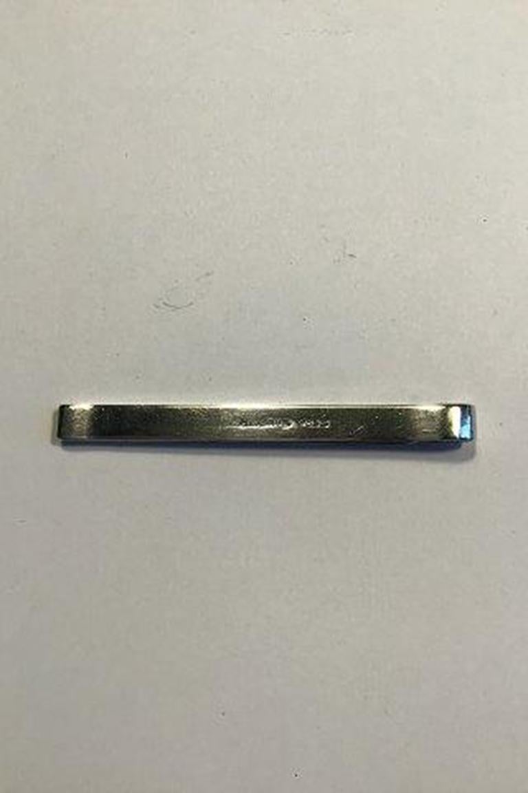 Hans Hansen Sterling Silver Tie Bar In Good Condition For Sale In Copenhagen, DK