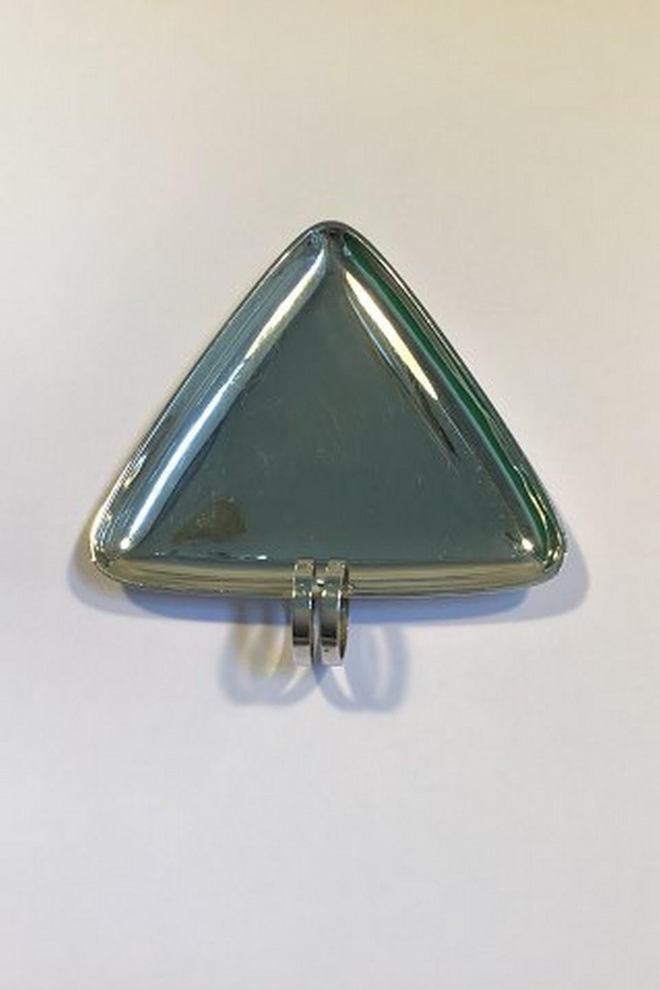 Hans Hansen sterling silver triangular dish (8.5 cm x 8.5 cm x 8.5 cm/3.34