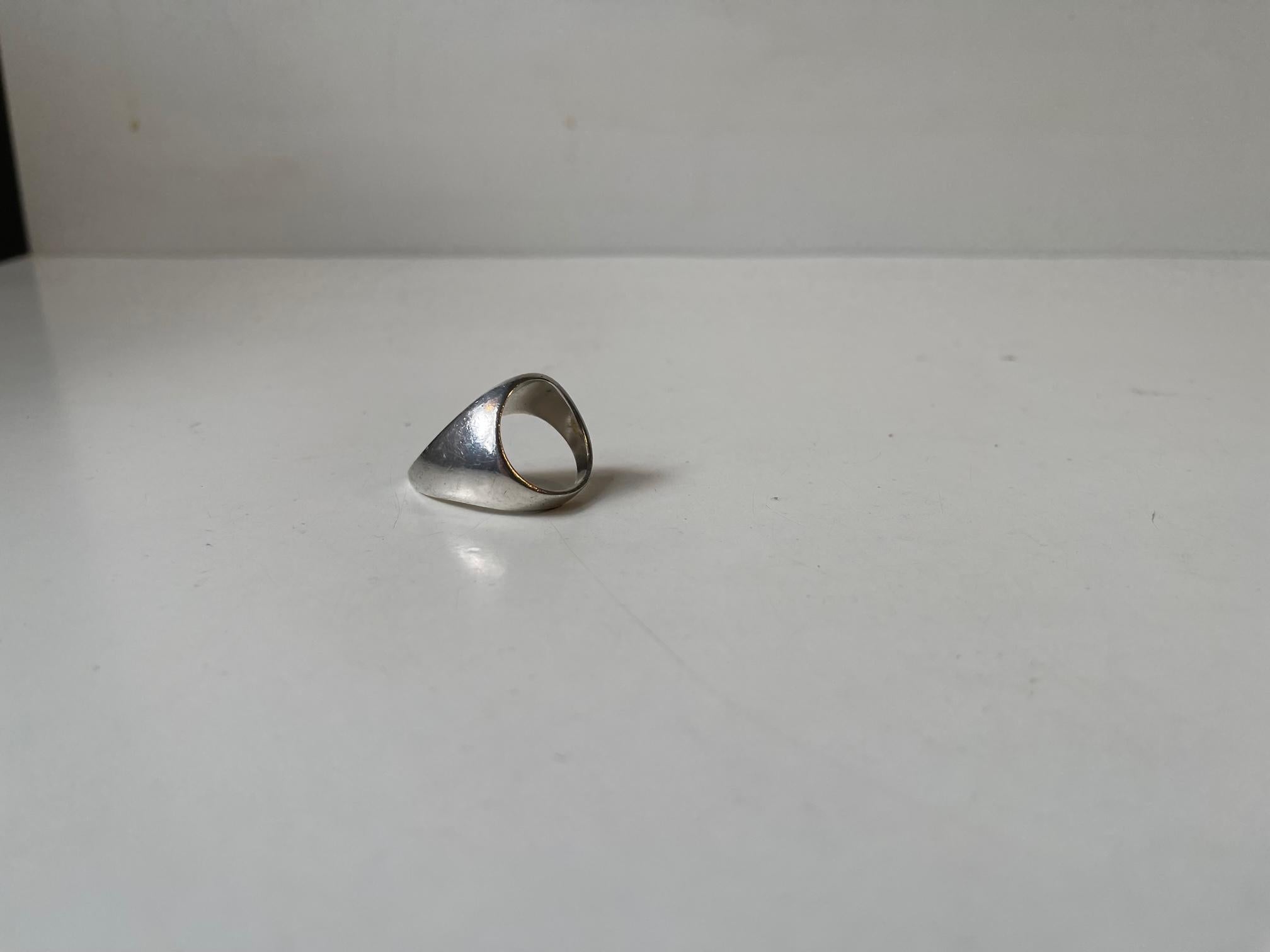 Hans Hansen Vintage Claw Ring in Sterling Silver by Allan Scharff In Good Condition For Sale In Esbjerg, DK