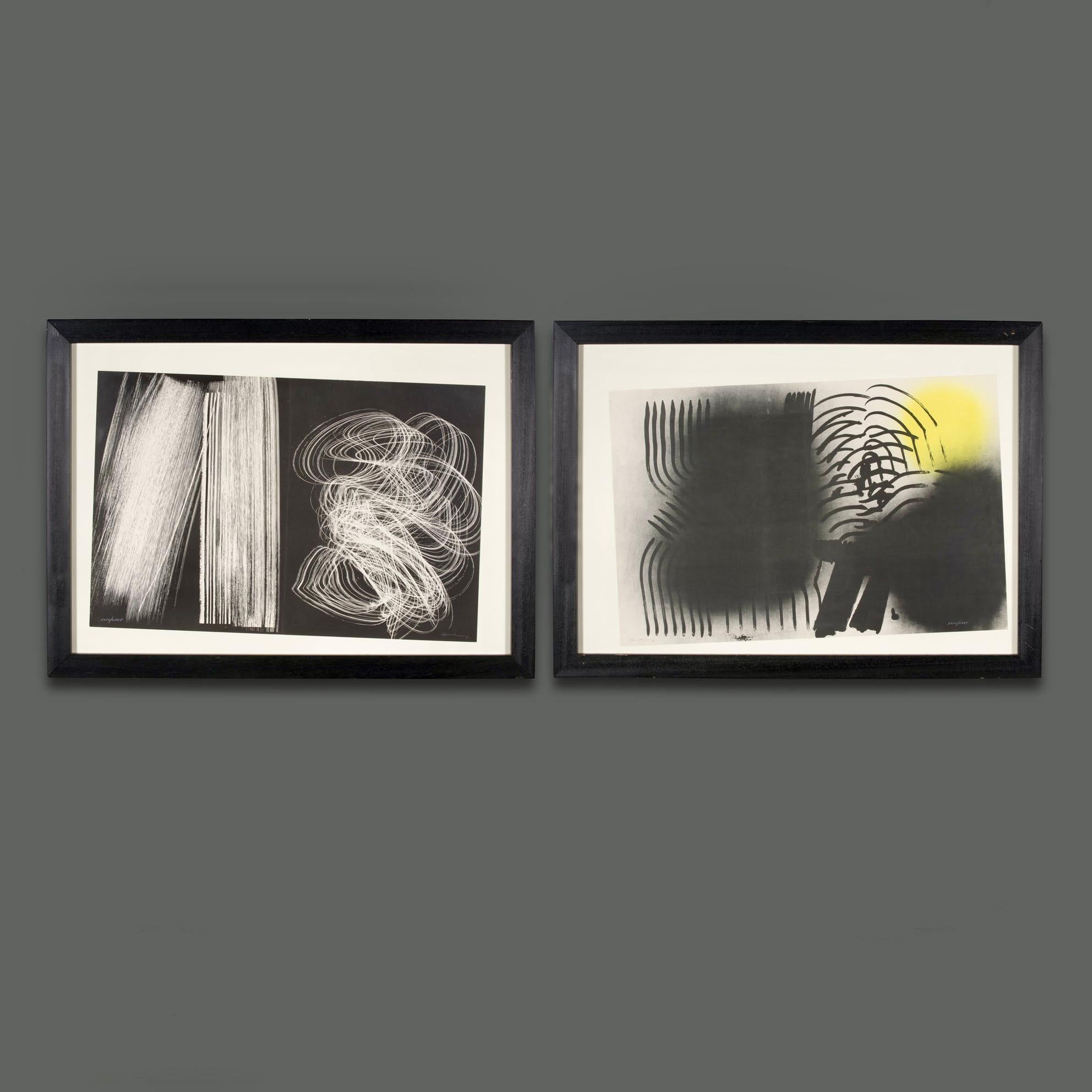 Modern Hans Hartung 1970s Signed and Numbered Lithograpg For Sale