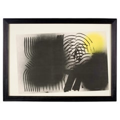 Hans Hartung 1970s Signed and Numbered Work on Paper