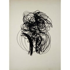 Vintage 1958 original lithography by Hans Hartung L41 from the catalog raisonné