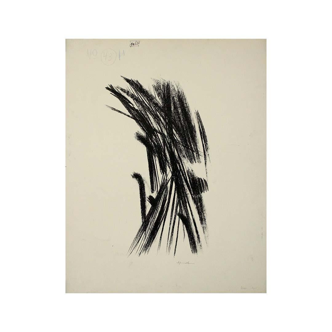 1958 litografia originale di Hans Hartung L43 dal catalogo ragionato in vendita 3