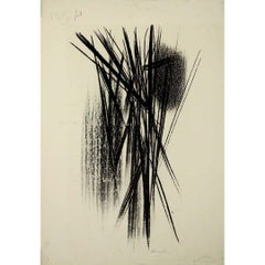 1958 lithographie originale de Hans Hartung L56 du catalogue raisonné