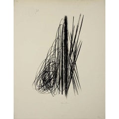 1958 lithographie originale de Hans Hartung L60 du catalogue raisonné