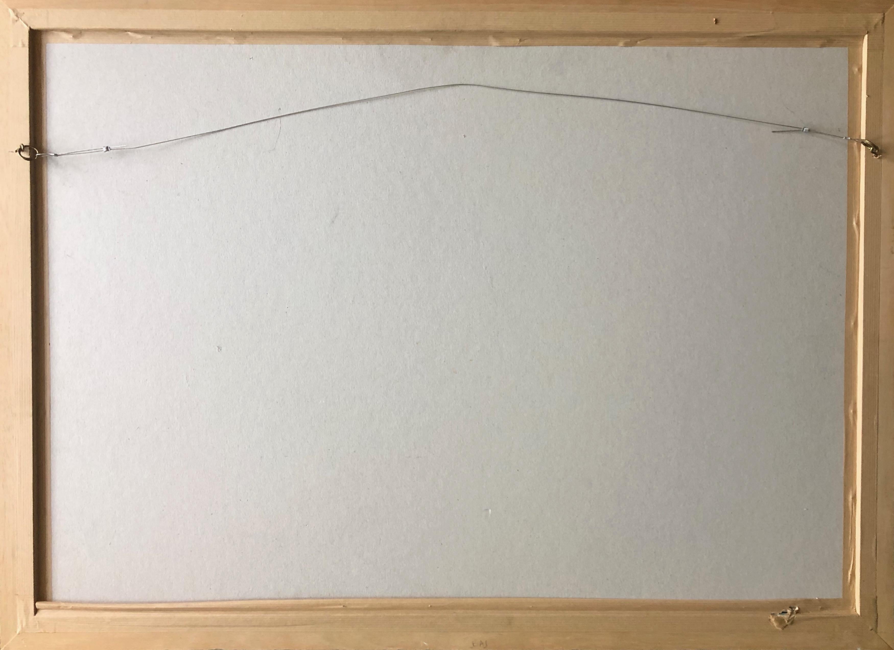 Framed Hans Hartung Multiple Color Process Abstract Print, Maeght Gallery, Paris For Sale 3