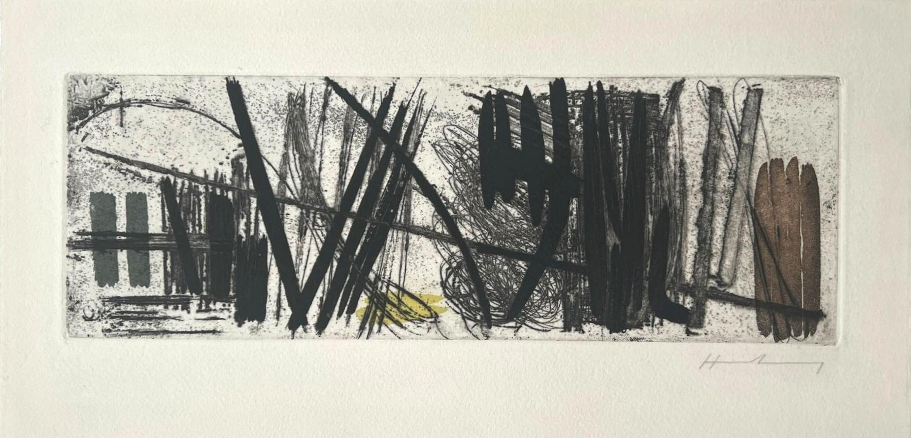 Hans Hartung Abstract Print - G 4