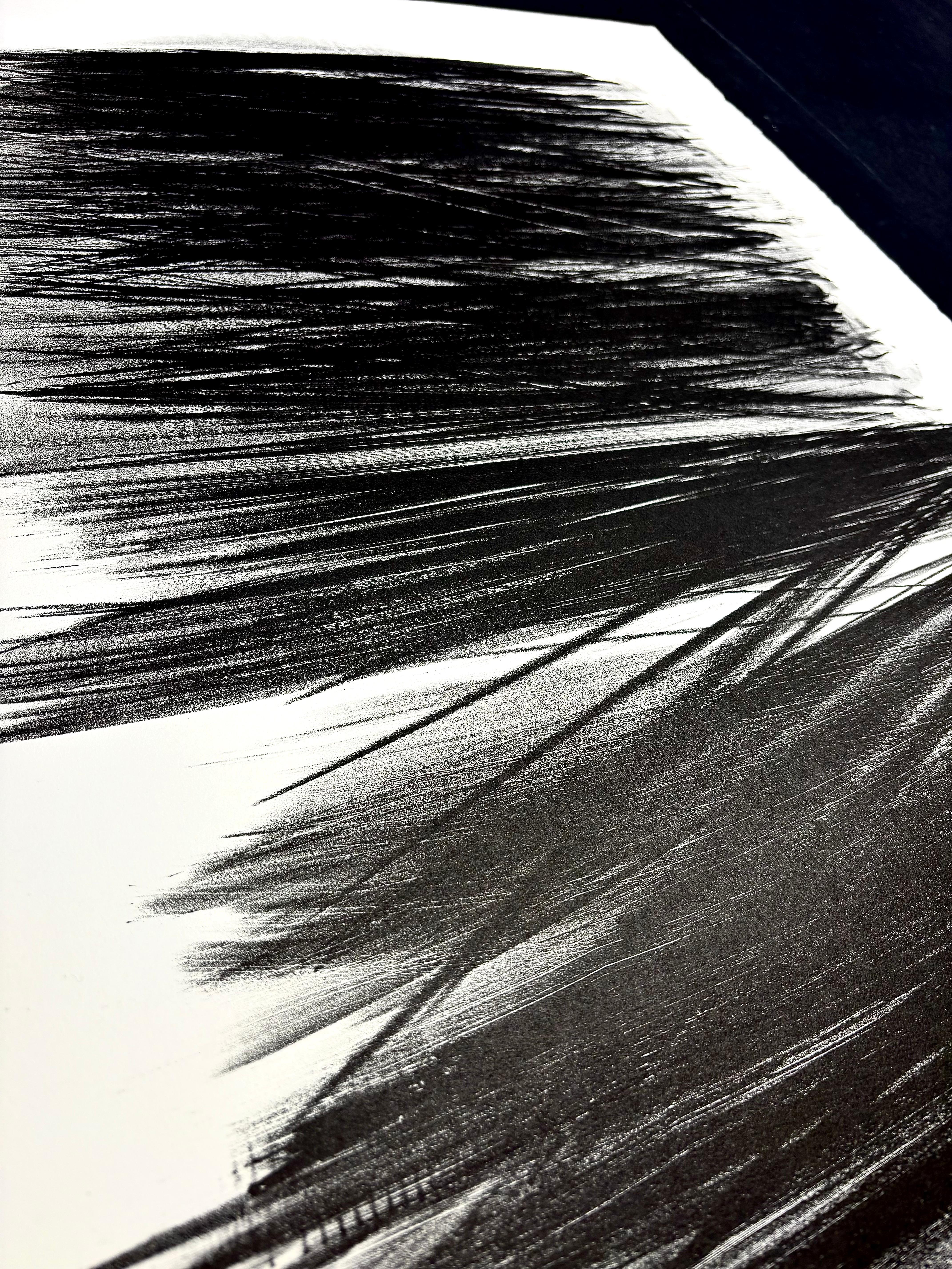 Hans Hartung (1904 - 1989) - L 105 - Litografia su carta Arches - 1963 in vendita 2
