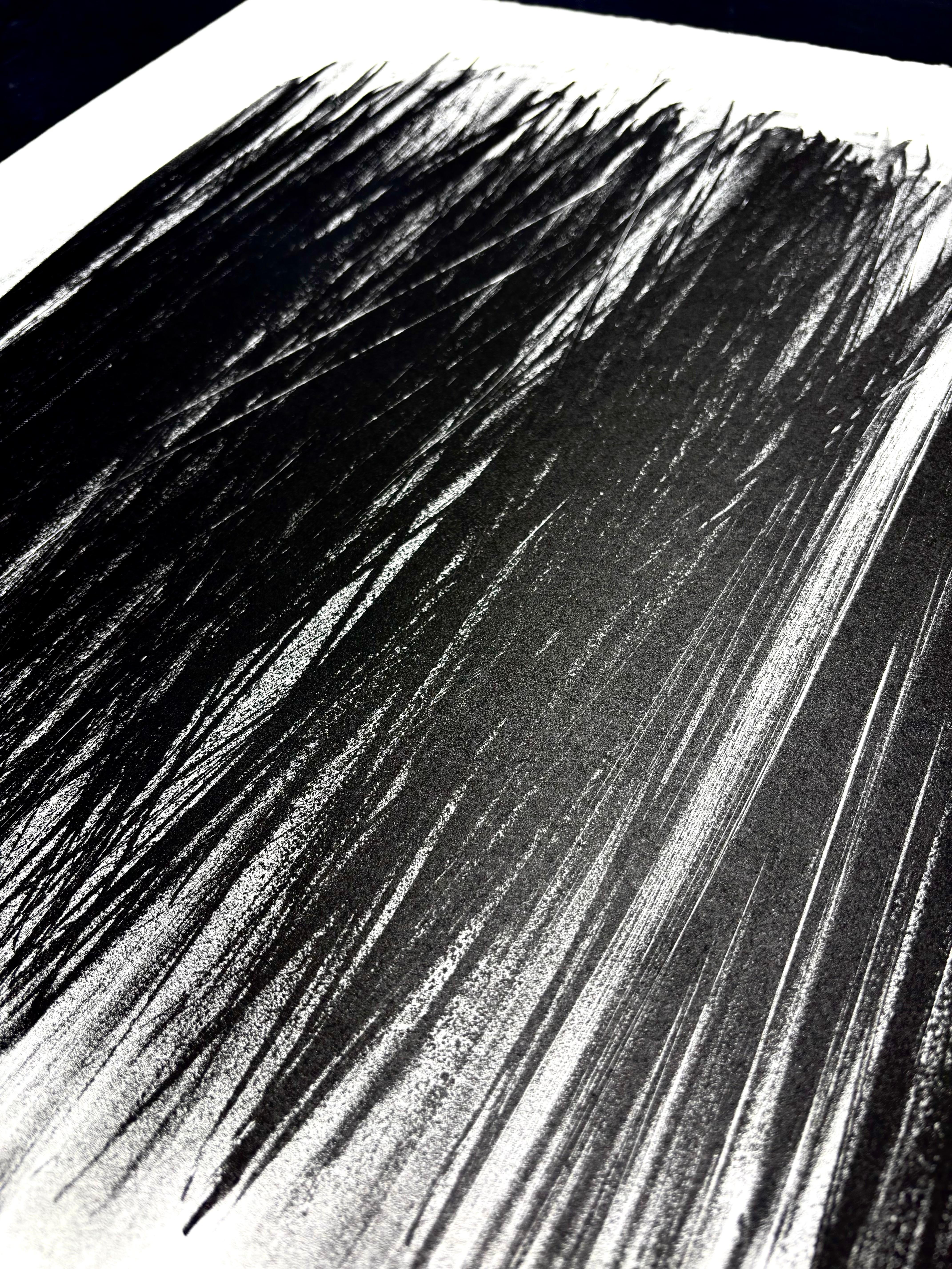 Hans Hartung (1904 - 1989) - L 105 - Litografia su carta Arches - 1963 in vendita 5