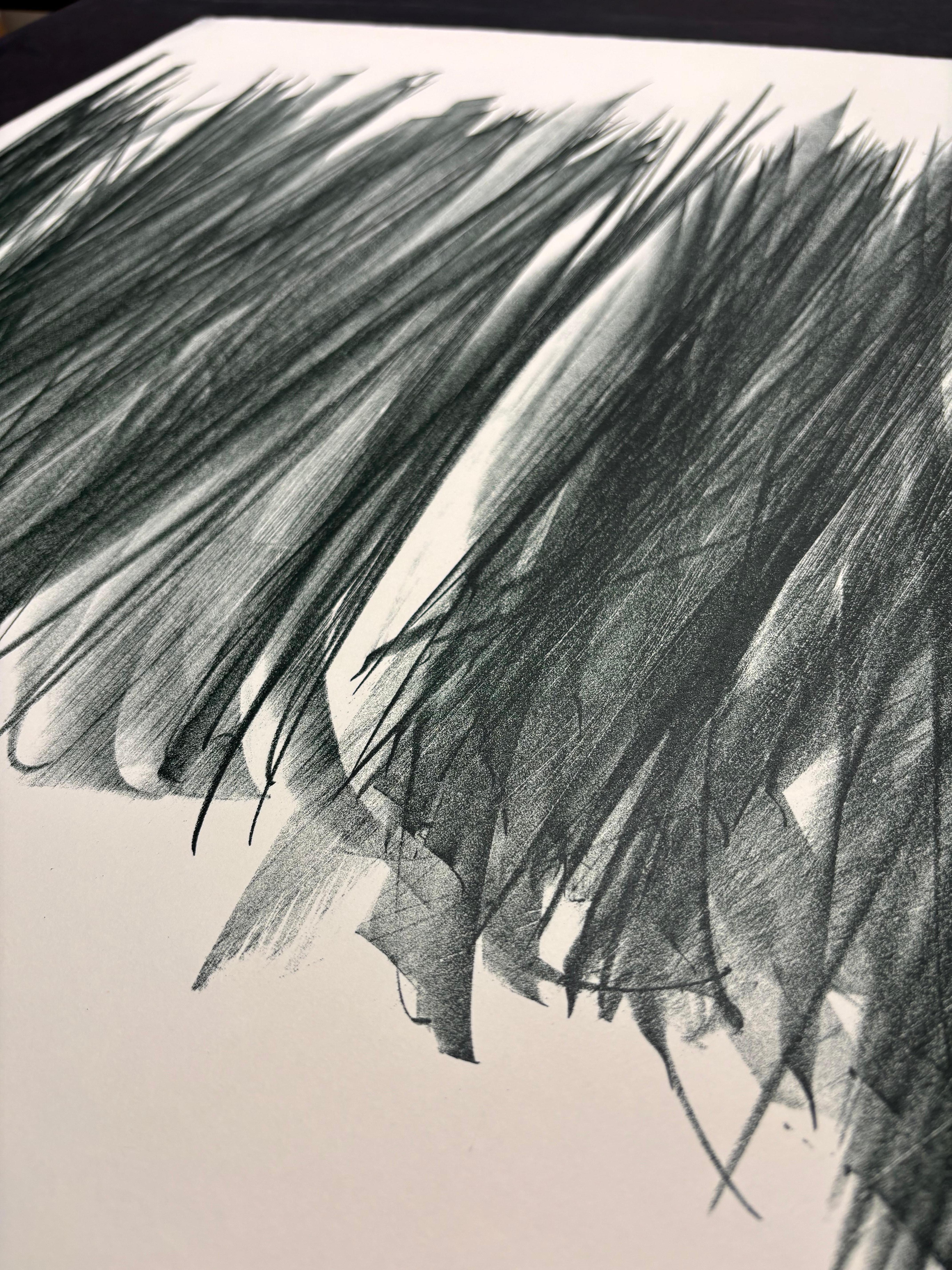 Hans Hartung (1904 - 1989) - L 106 - Litografia su carta BFK Rives - 1963 in vendita 3