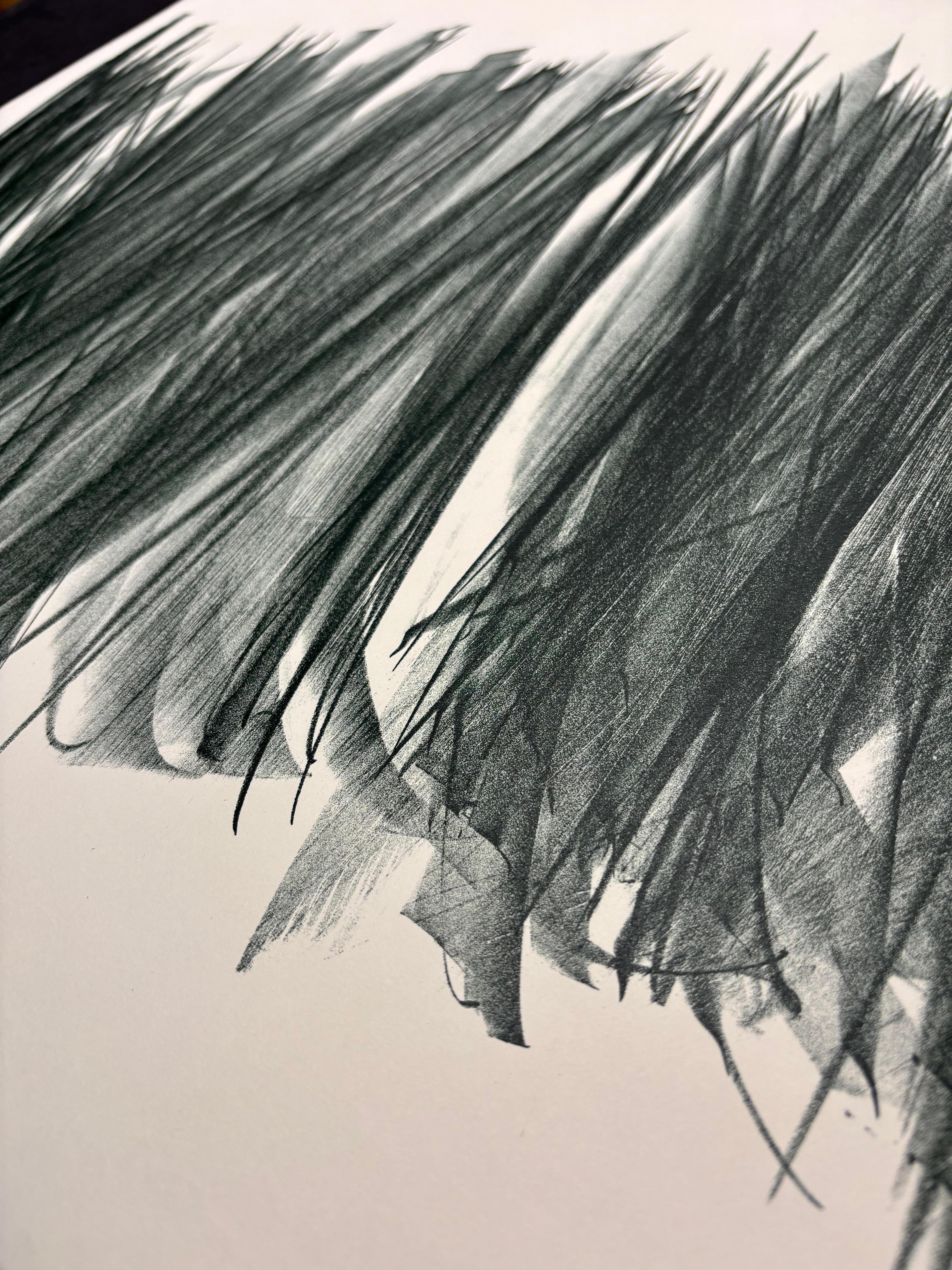 Hans Hartung (1904 - 1989) - L 106 - Litografia su carta BFK Rives - 1963 in vendita 4