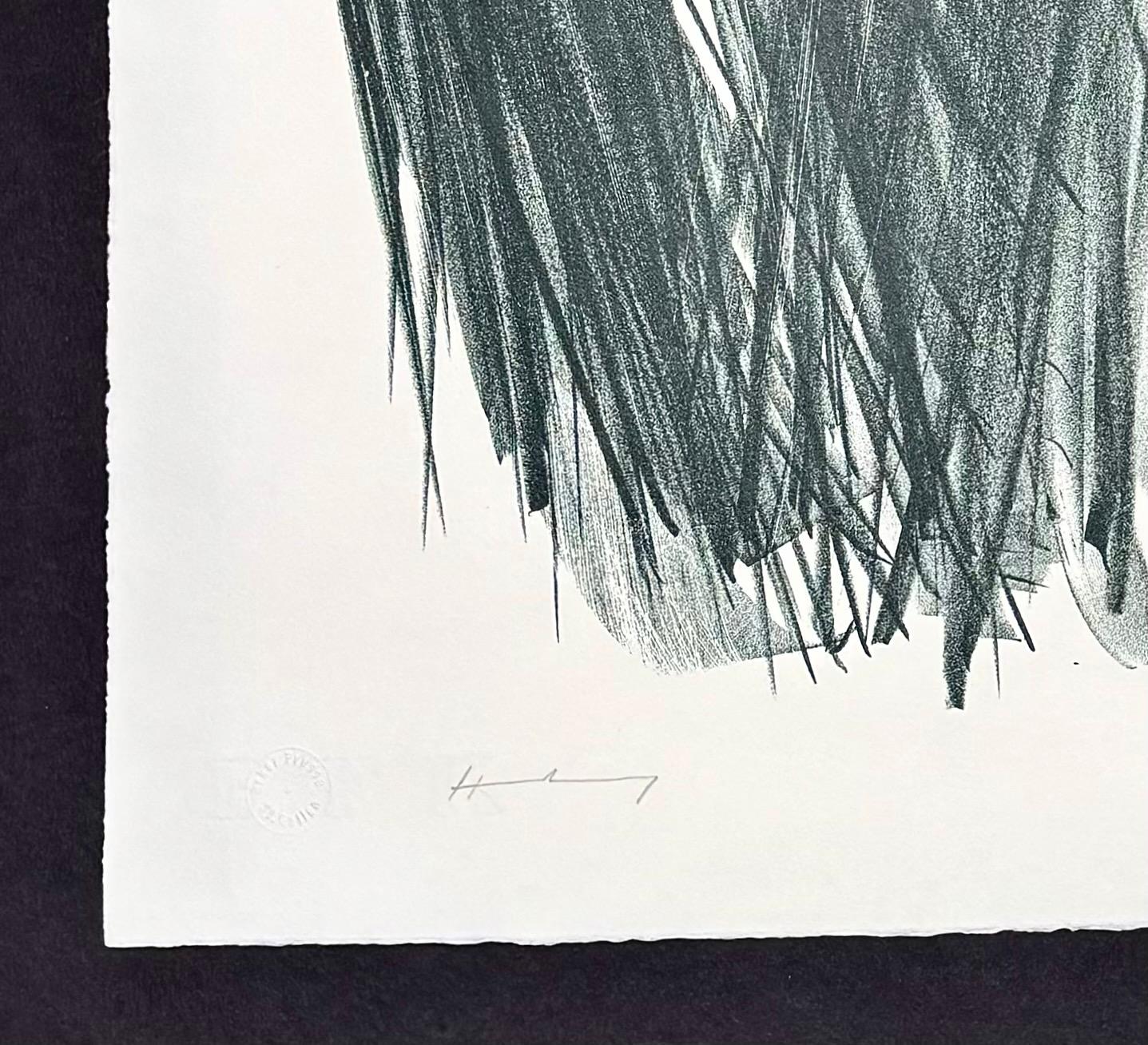 Hans Hartung (1904 - 1989) - L 106 - Litografia su carta BFK Rives - 1963 in vendita 5