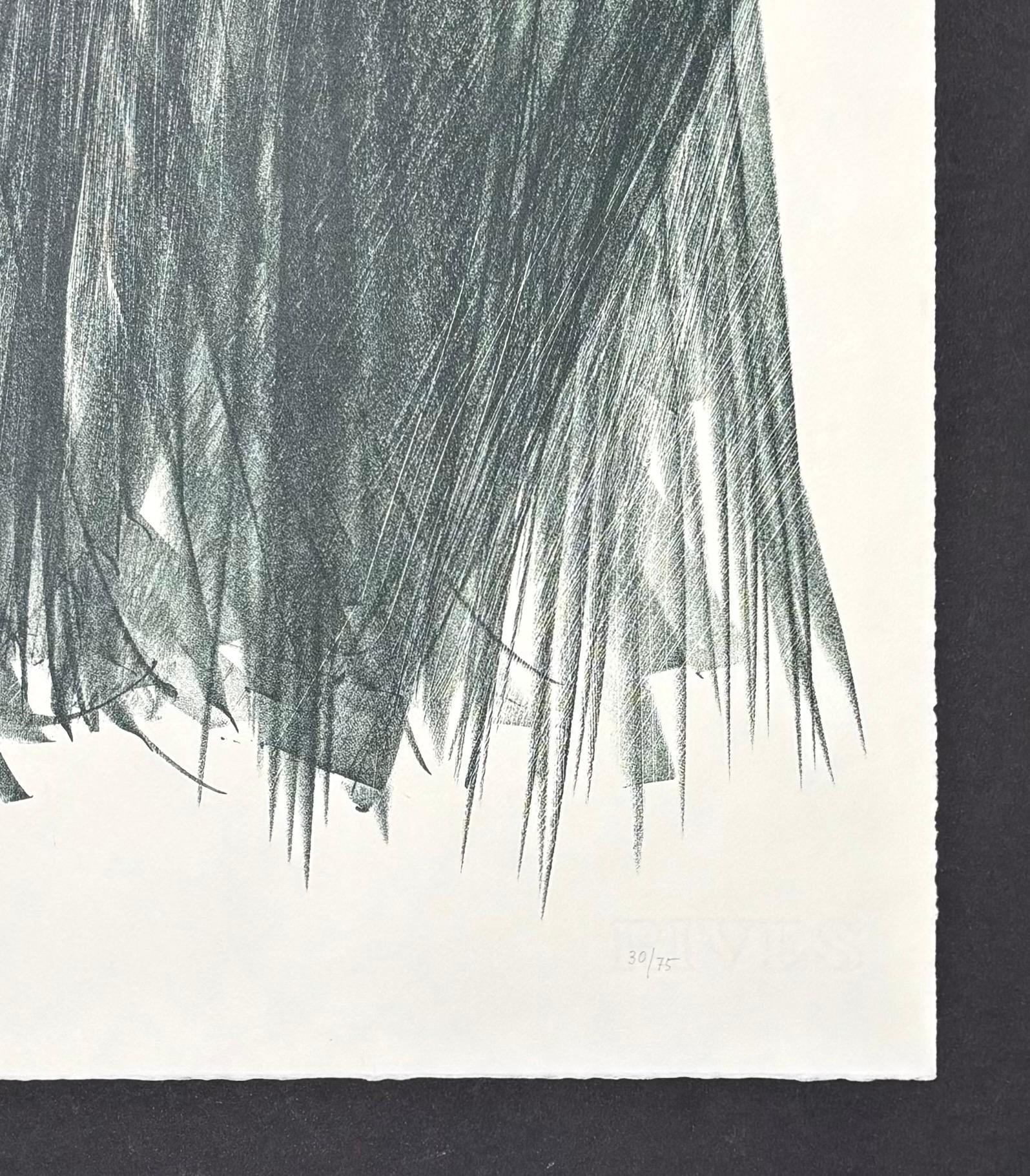 Hans Hartung (1904 - 1989) - L 106 - Litografia su carta BFK Rives - 1963 in vendita 6