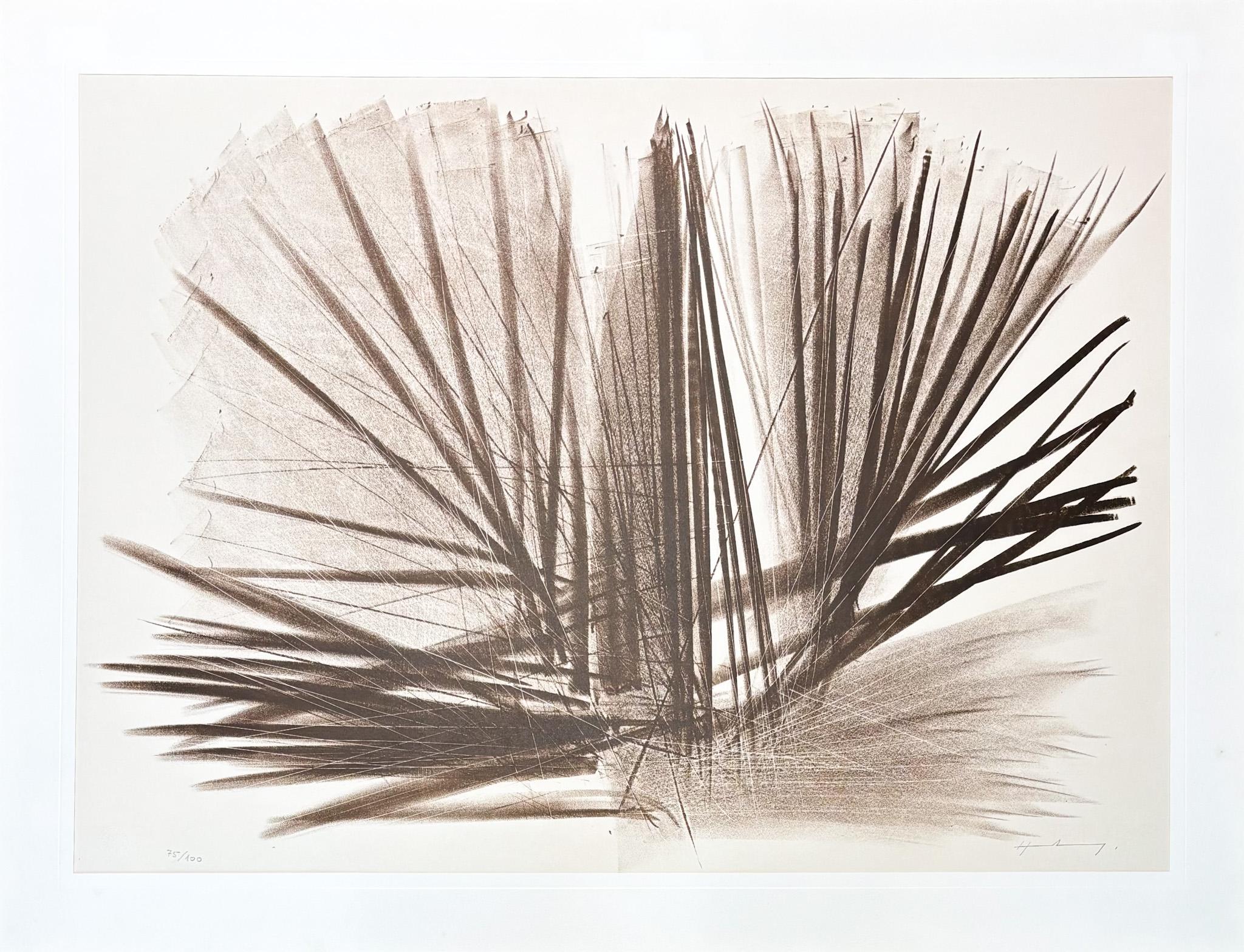 Hans Hartung (1904-1989) - L 112 - Lithographie sur papier vélin BFK Rives - 1964 en vente 1