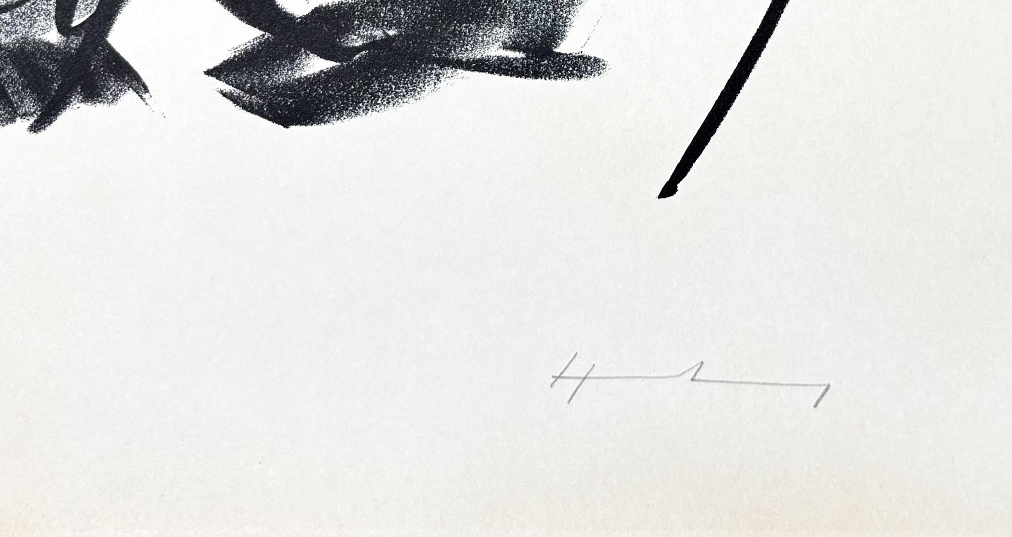 Hans Hartung (1904-1989) - L 121 - Lithographie auf BFK Rives Vellum Papier - 1964 im Angebot 3