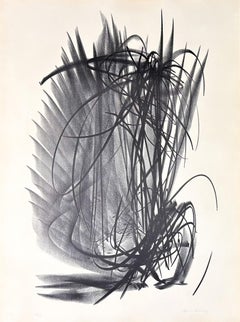 Hans Hartung (1904-1989) - L 121 - Lithographie auf BFK Rives Vellum Papier - 1964