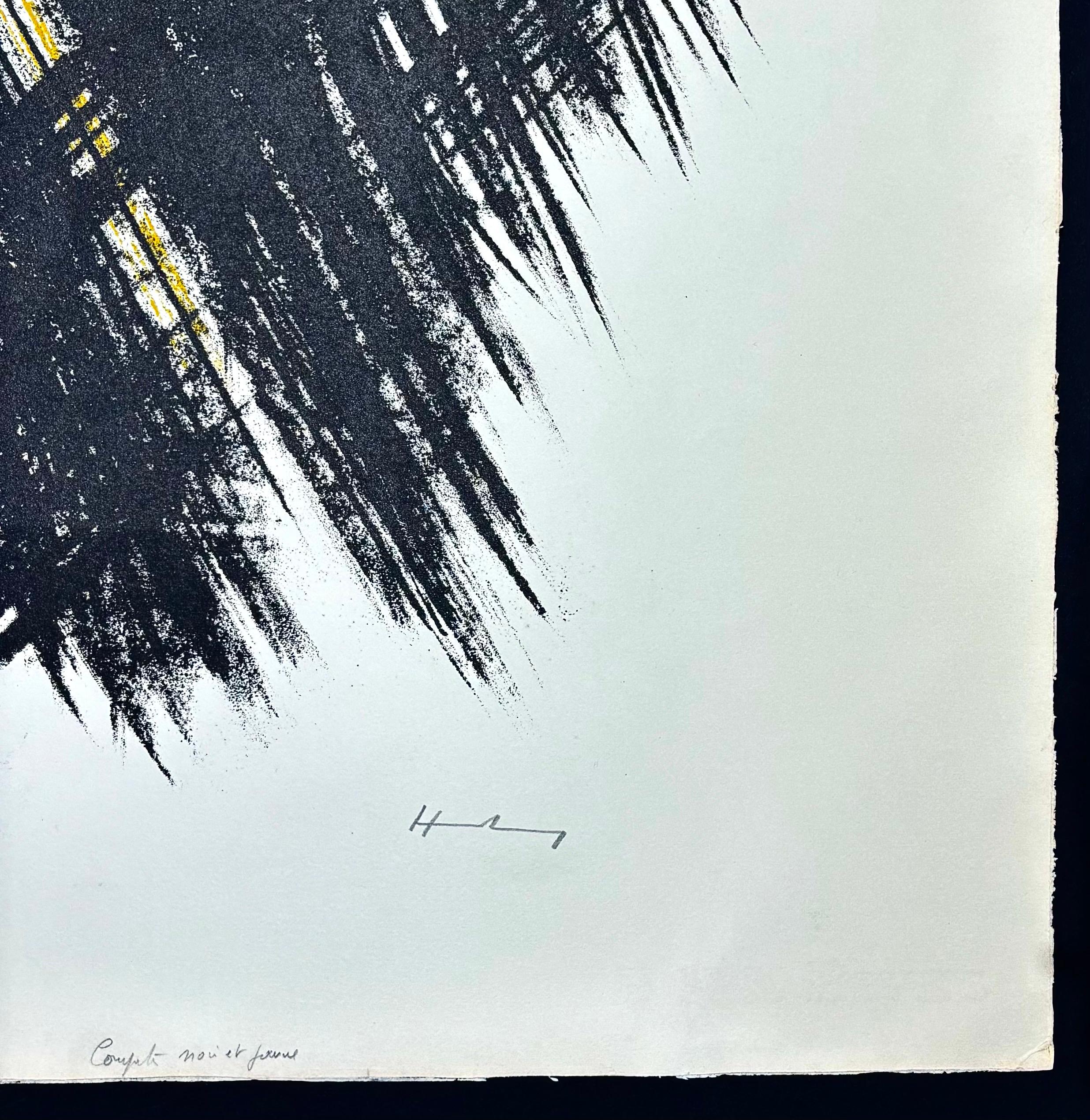 Hans Hartung (1904 – 1989) – L 13 – autograph on BFK Rives paper – 1957 For Sale 2