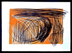 Hans Hartung (1904 - 1989) - L 1971-1 - Zincografía sobre papel BFK Rives - 1971