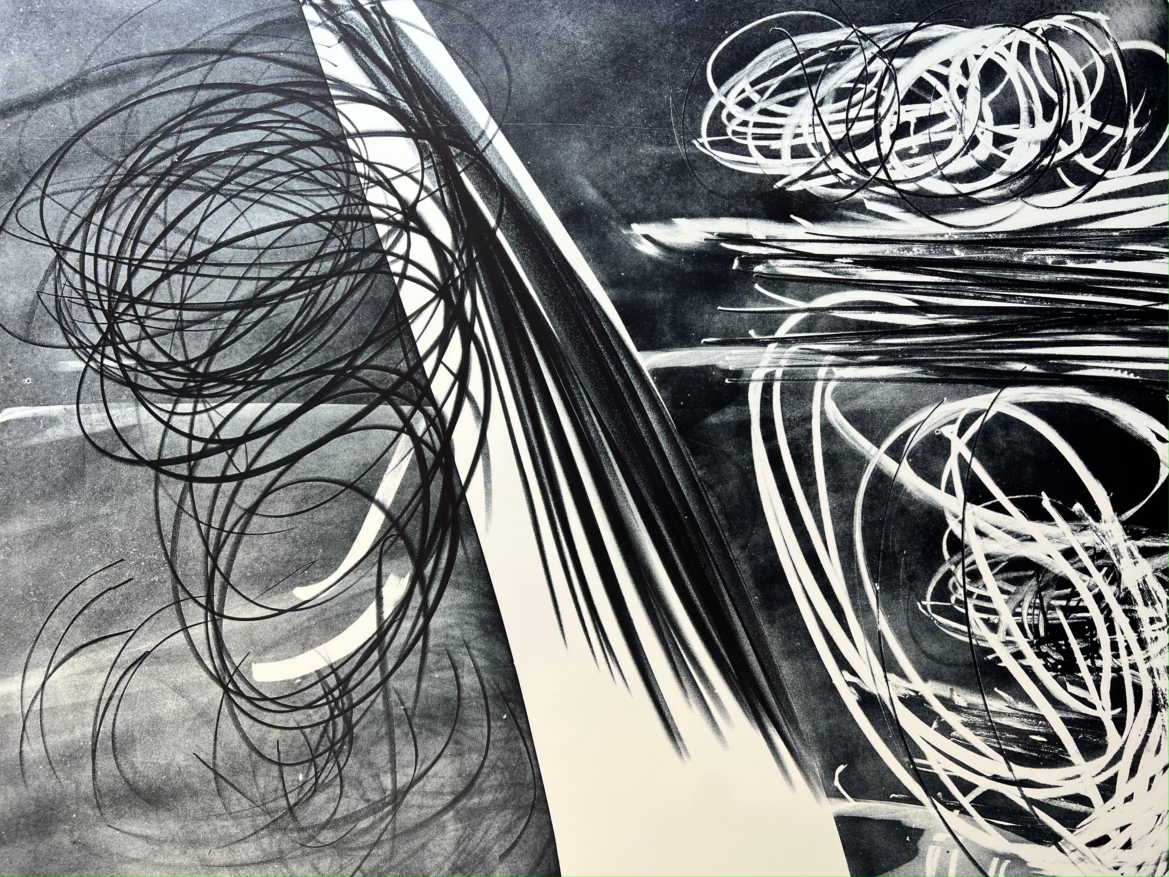 Hans Hartung ( 1904 – 1989 ) – L 1974-8 – hand-signed Lithograph on BFK Rives  1