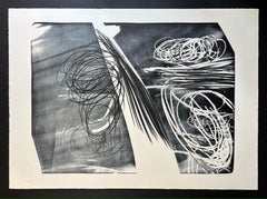 Hans Hartung ( 1904 – 1989 ) – L 1974-8 – hand-signed Lithograph on BFK Rives 