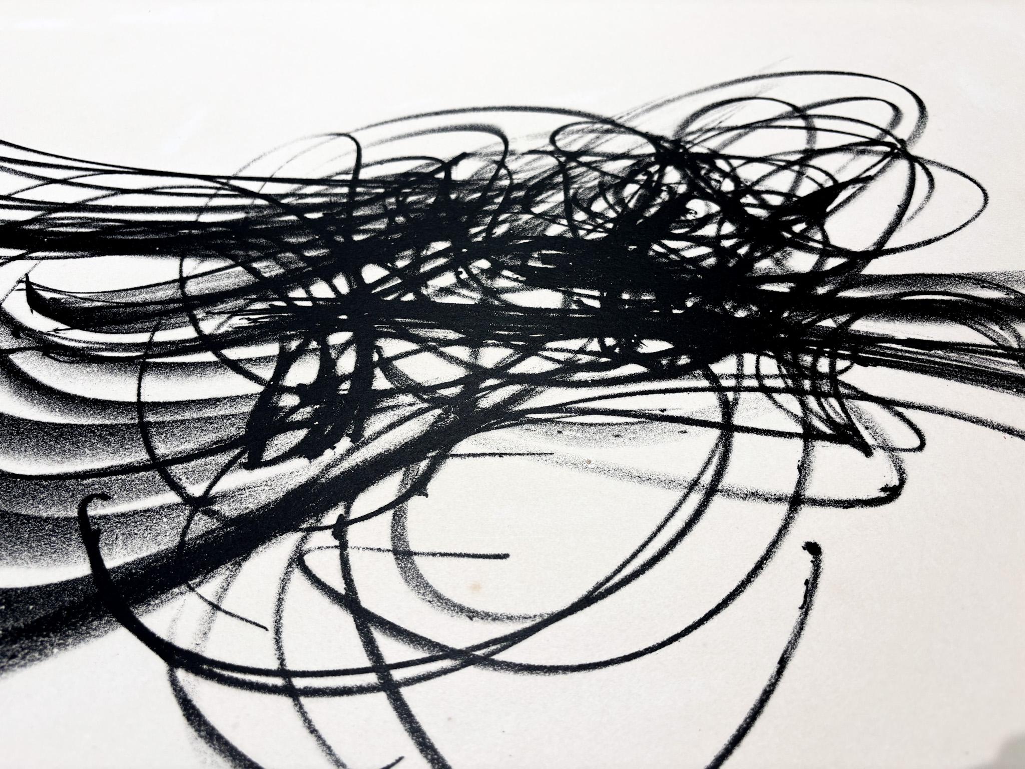 Hans Hartung (1904-1989) - L 38 - Lithographie auf BFK Rives Vellum Papier - 1958 im Angebot 3