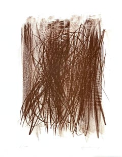 Hans Hartung ( 1904 - 1989) - L 92 - Lithographie sur papier BFK Rives - 1963