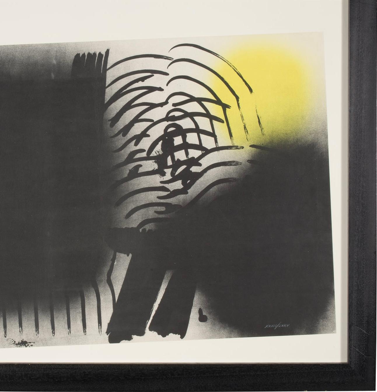 Hans Hartung 1970s Signed and Numbered Lithograpg For Sale 8