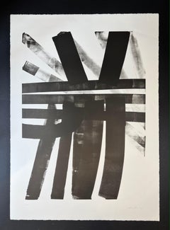 Hans Hartung – L 1974-19 – hand-signed Lithograph on BFK Rives paper