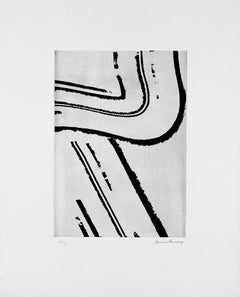 HANS HARTUNG: Untitled. Limited edition etching on paper. Lyrical abstraction