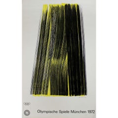 Hans Hartung's 1972 Munich Olympics games original poster