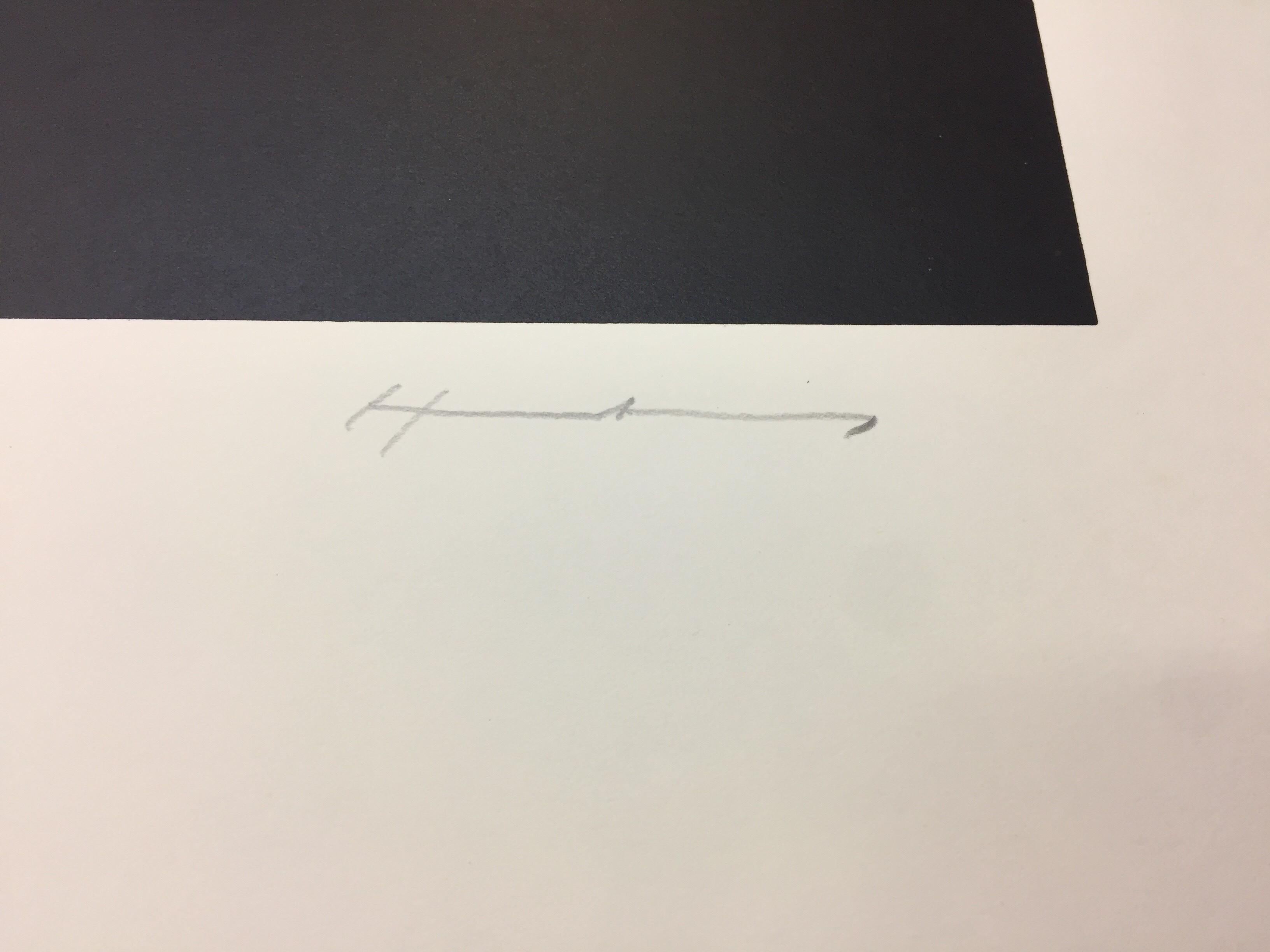 HARTUNG  litografia astratta originale - pittura firmata in edizione limitata - Print Astratto di Hans Hartung