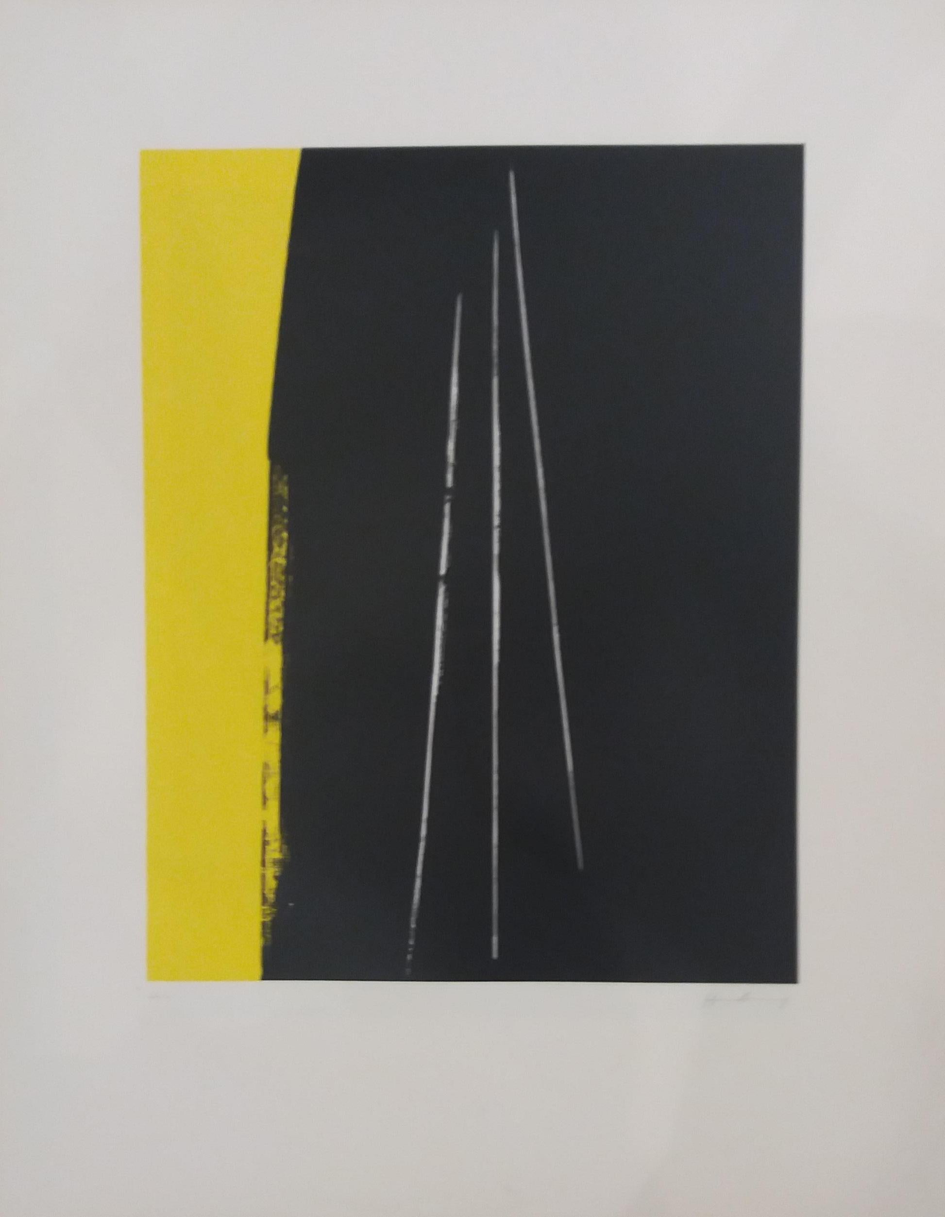 HARTUNG  litografia astratta originale - pittura firmata in edizione limitata in vendita 1