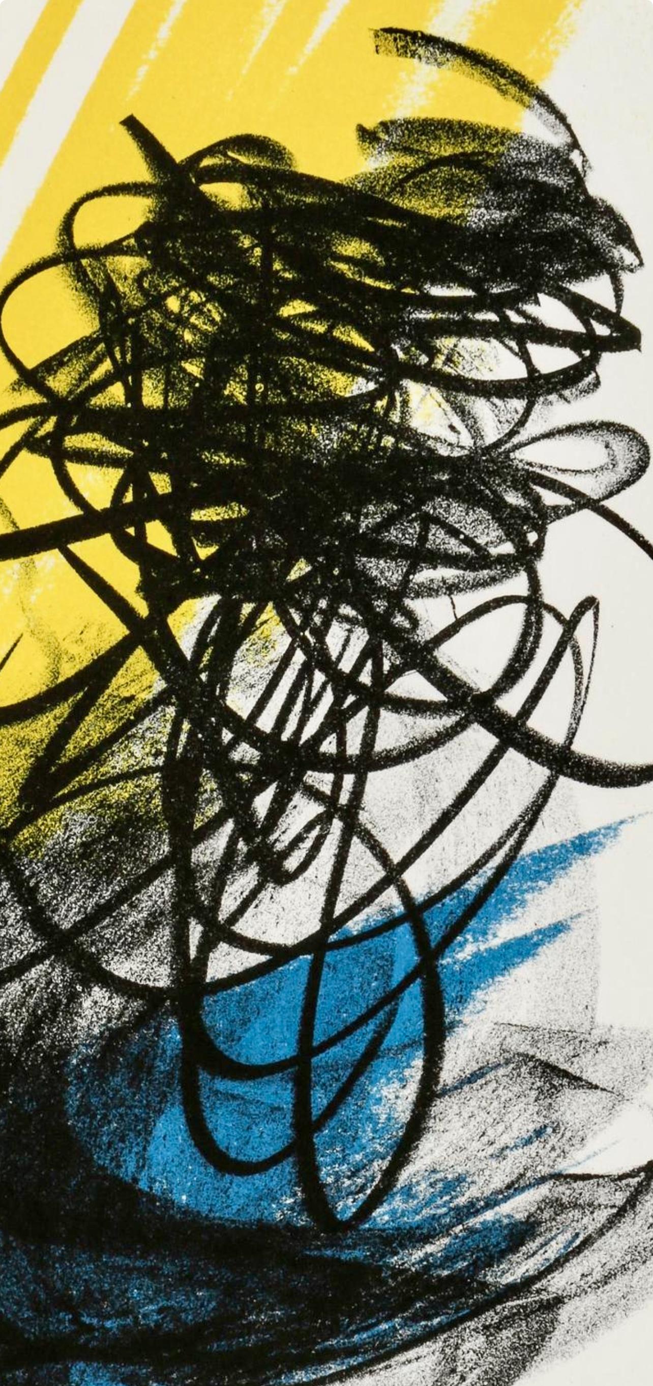 Hartung, Composition, San Lazzaro et ses Amis, XXe Siècle (after) - Print by Hans Hartung