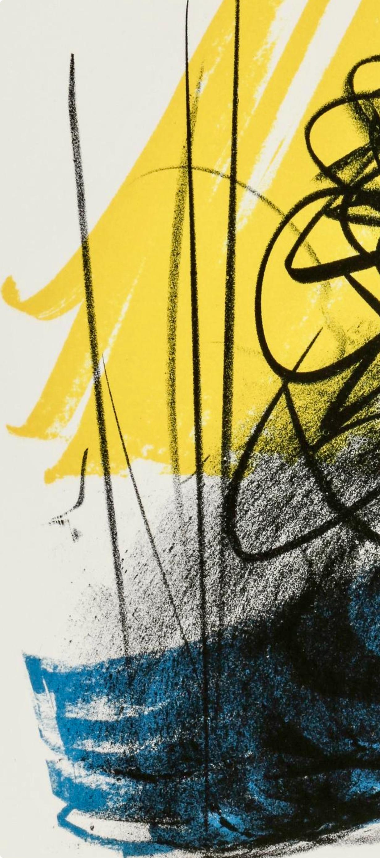 Hartung, Composition, San Lazzaro et ses Amis, XXe Siècle (after) - Modern Print by Hans Hartung