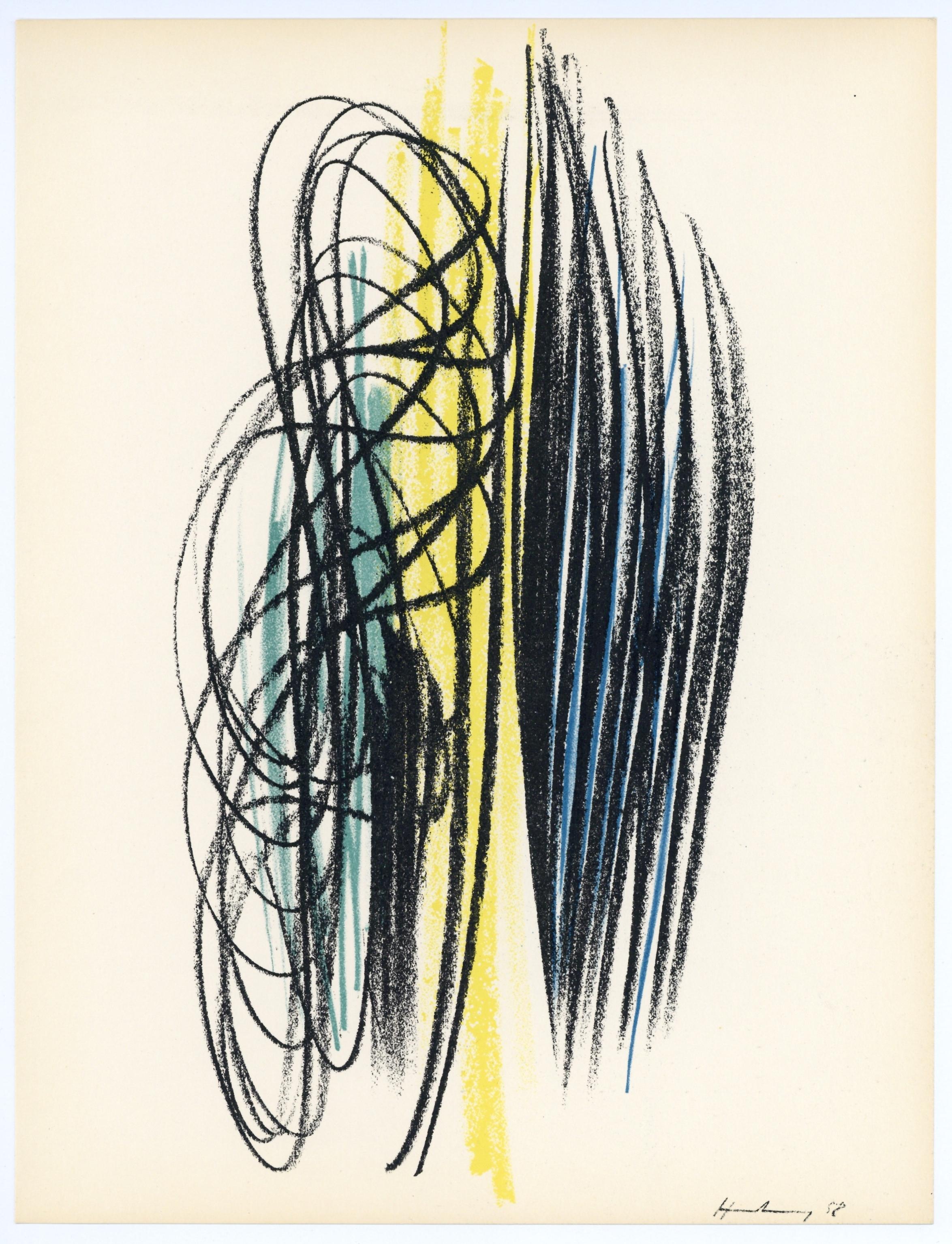 Lithographie auf Velinpapier. Beschriftung: Unsigniert und nicht nummeriert, wie ausgegeben. Guter Zustand. Anmerkungen: Aus dem Band, XXe Siècle, Bd. Nr. 12, 1959. Herausgegeben und gedruckt unter der Leitung von Gualtieri di San Lazzaro, éditeur,