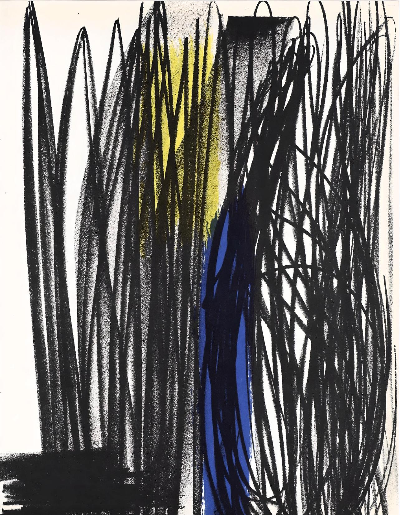Hans Hartung Abstract Print - Hartung, Composition, XXe Siècle (after)
