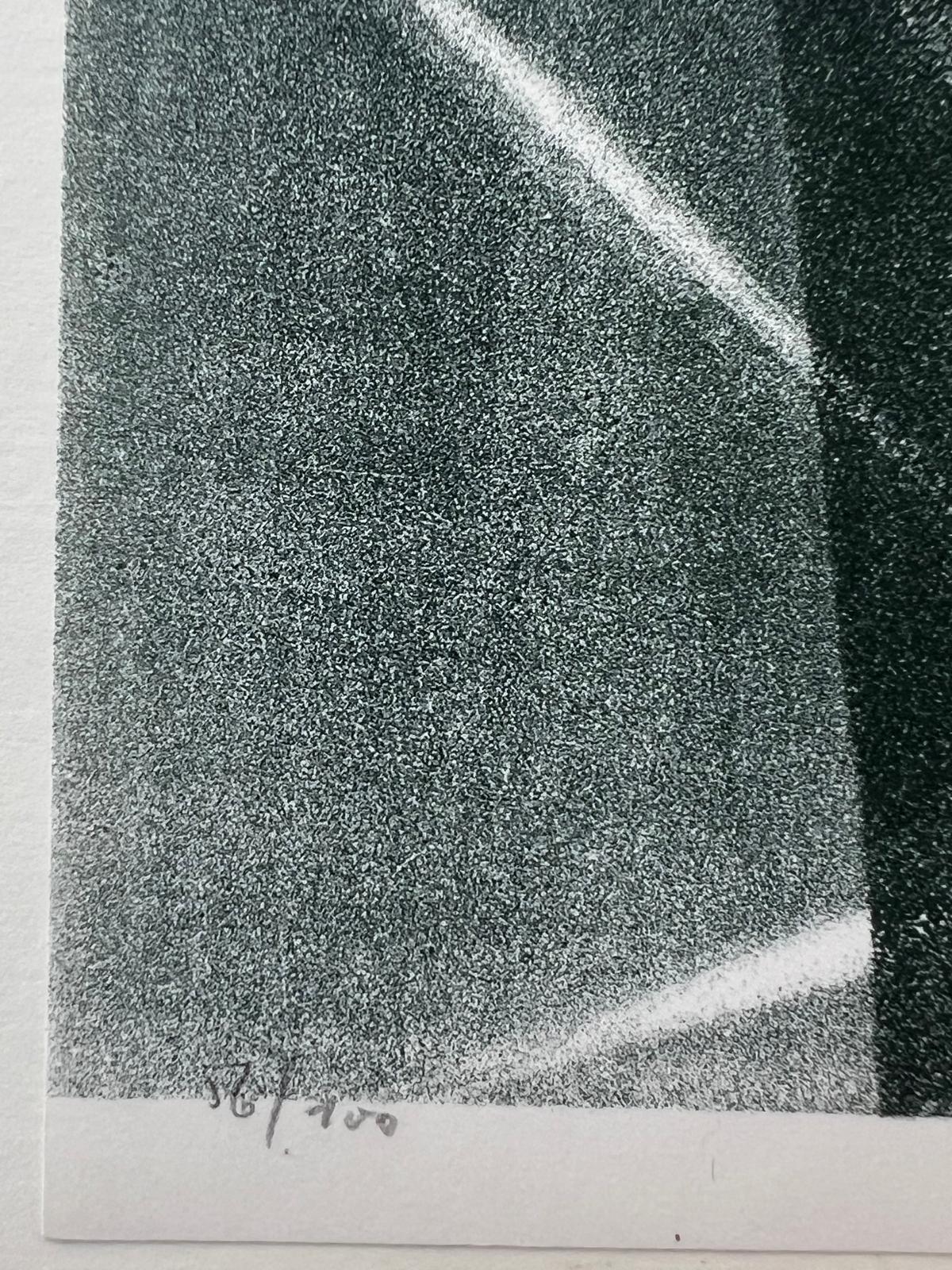 Lithograph, 1967
Handsigned by the artist in pencil and numbered 56/100
Publisher : Galerie Im Erker St. Gallen
22.50 cm. x 17.50 cm.  8.86 in. x 6.89 in. (paper)
21.10 cm. x 17.50 cm.  8.31 in. x 6.89 in. (image)
This lithograph pays homage to Hans