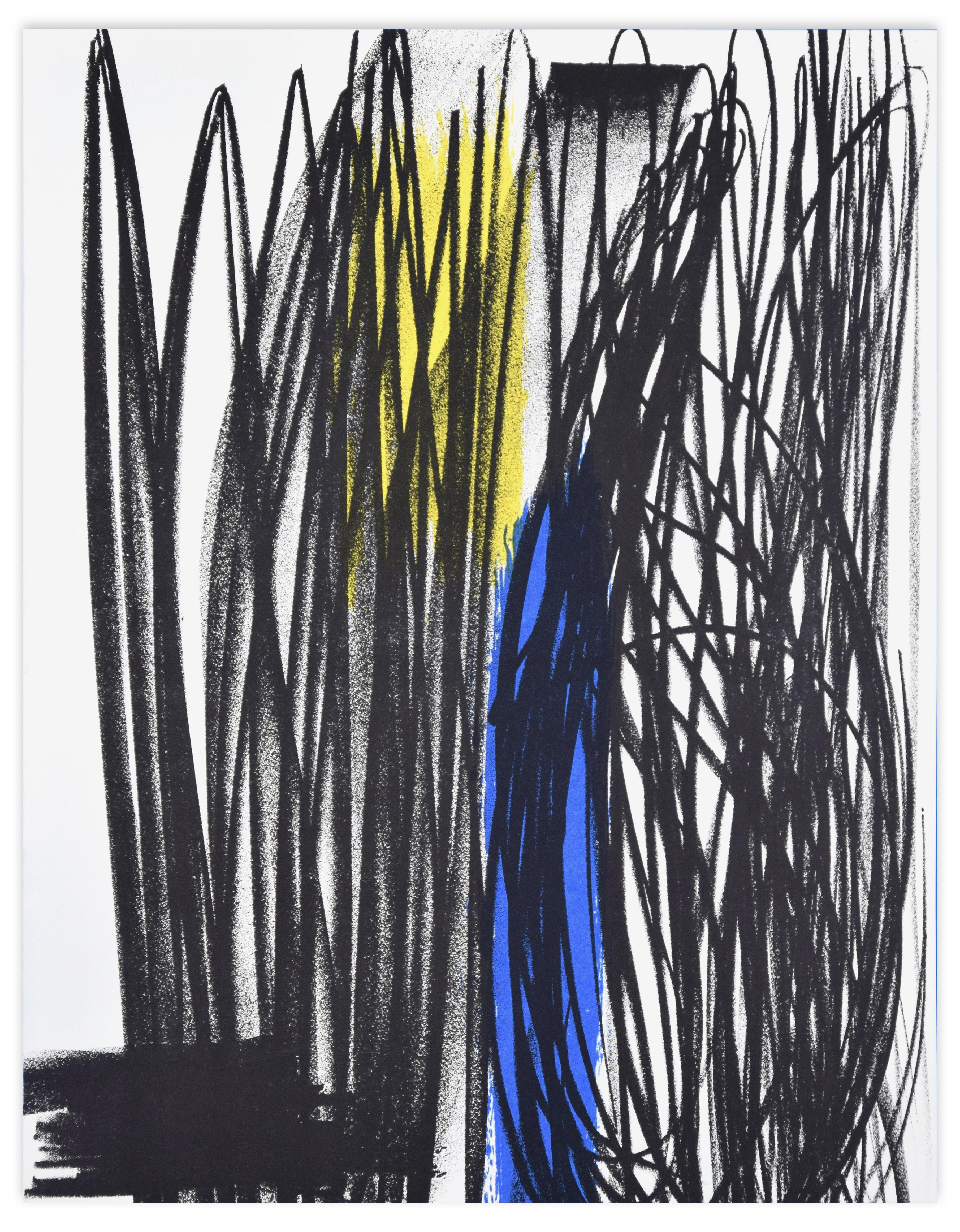 Influence - Original Lithograph by Hans Hartung - 1975 1
