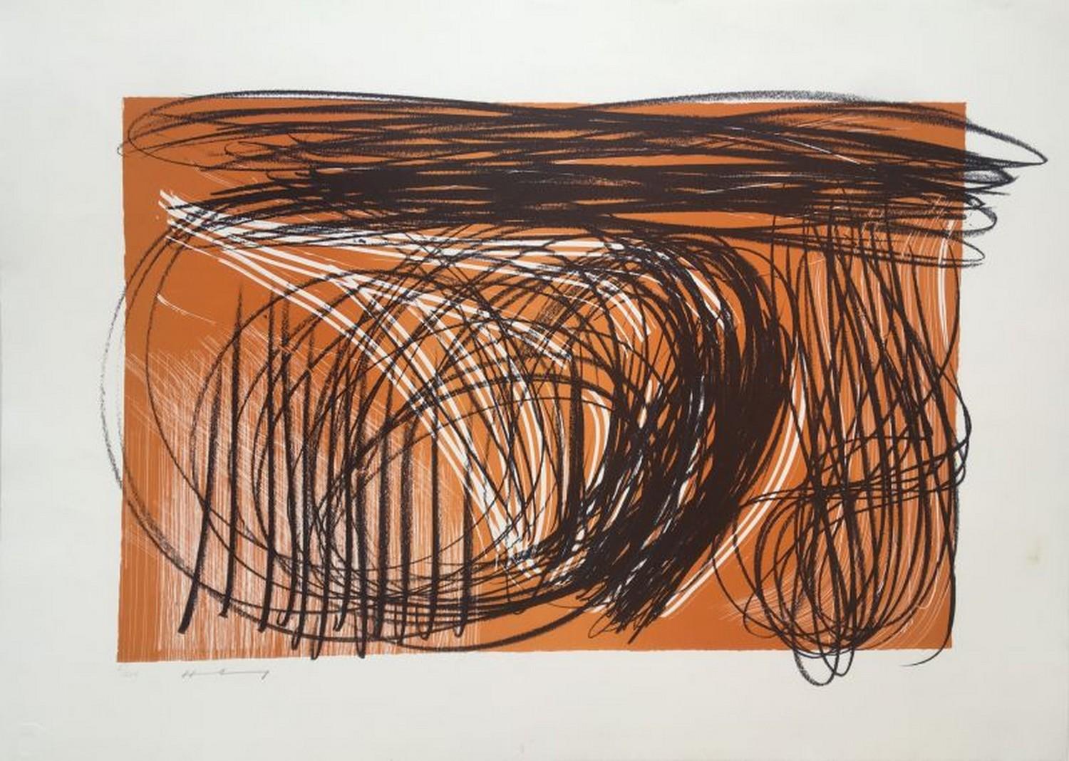 Hans Hartung Abstract Print - L 1971-1 