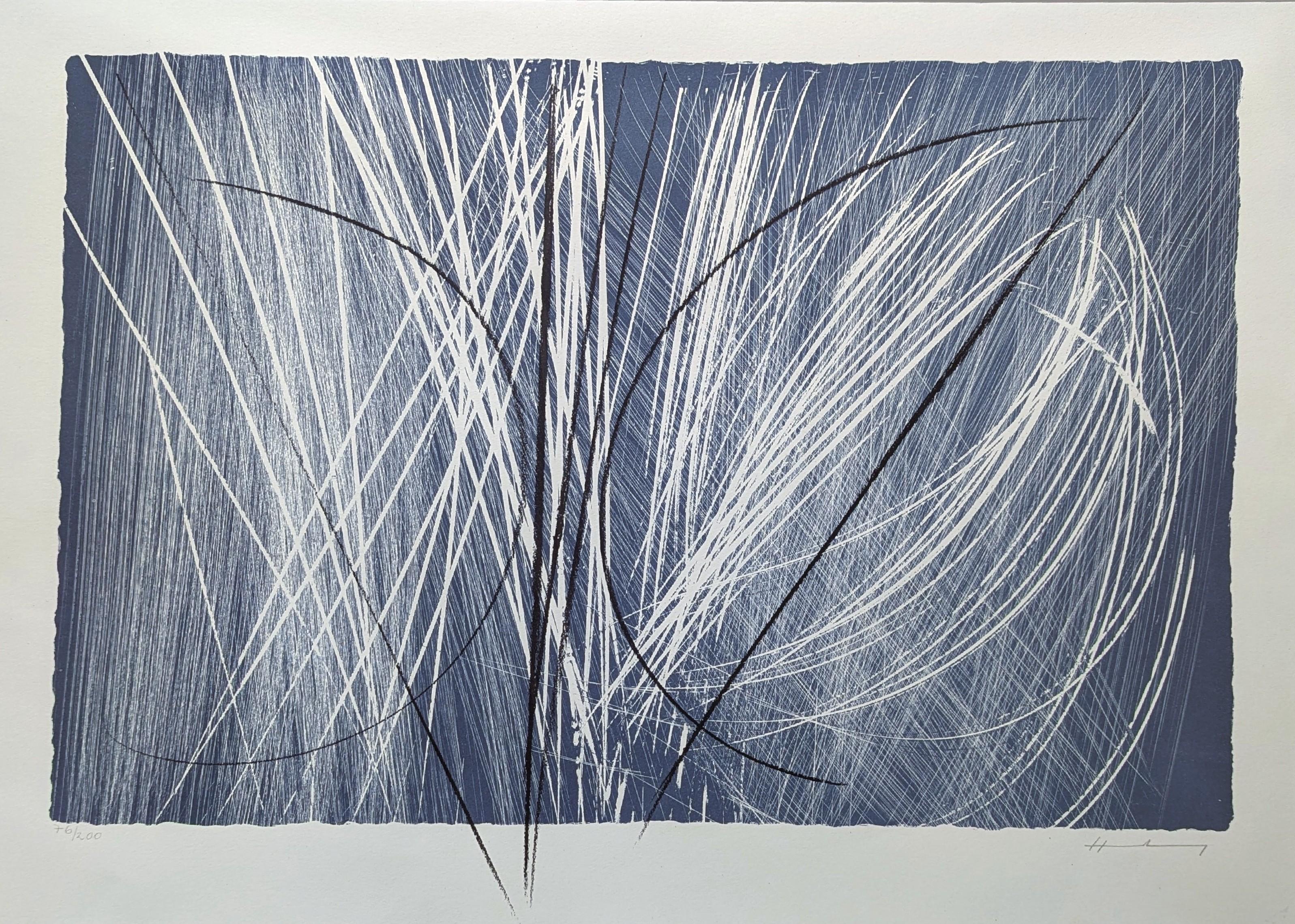 Hans Hartung Abstract Print - L 1971-2 B