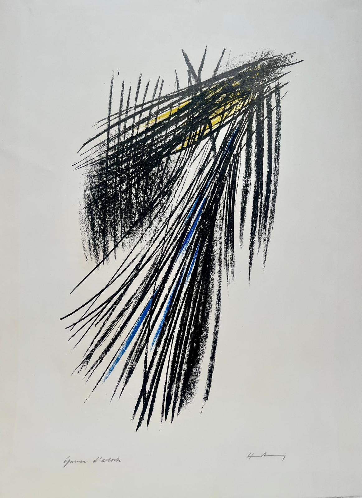 Hans Hartung Abstract Print – L 23